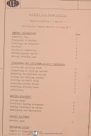 Aciera-Aciera Type 6T & 10T, Milling Machine, Installation - Operations Manual-6T-02